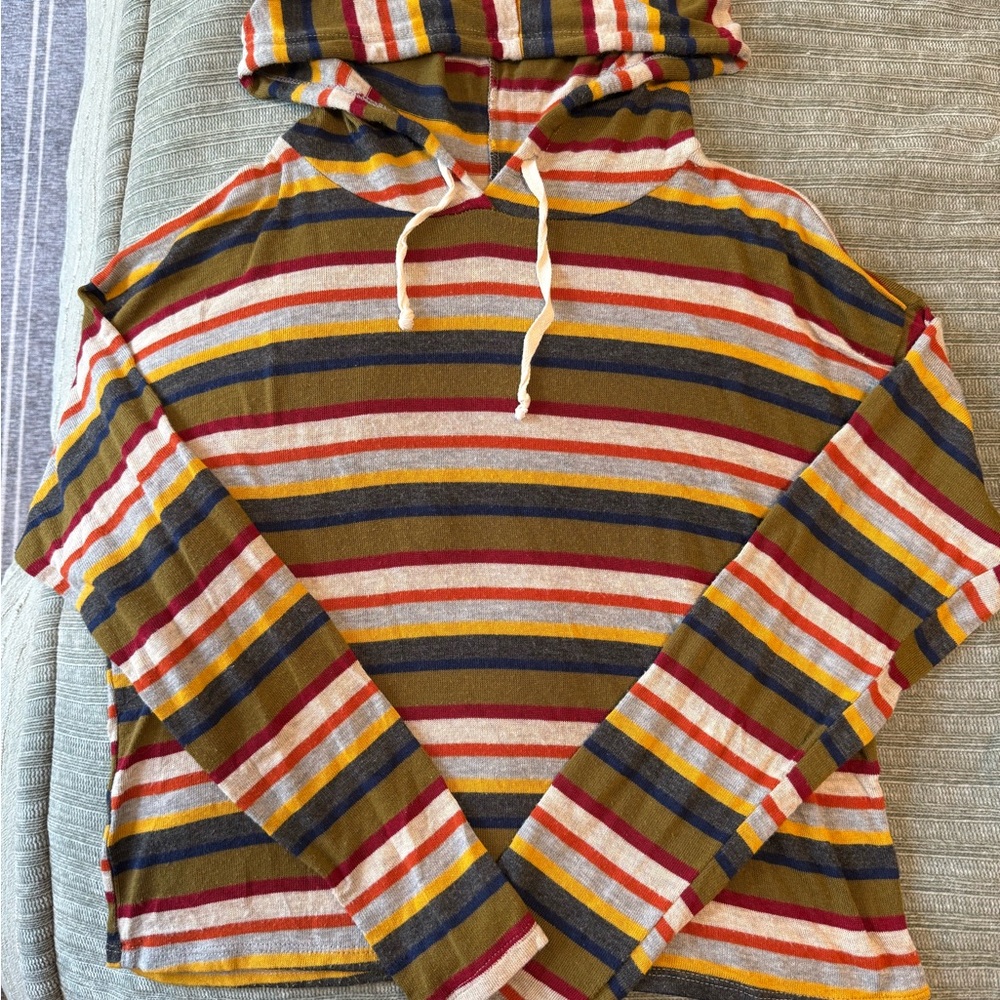 Caution To The Wind Multicolor Striped Long Sleeve Top